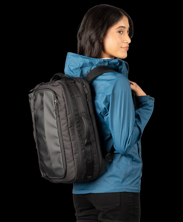 Scheme Convertible Briefcase Backpack - Jet Black